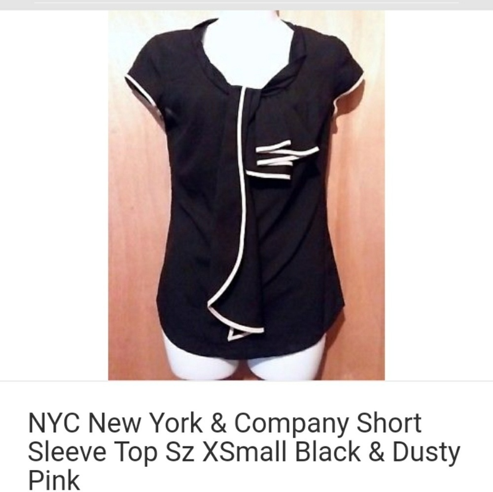 NYC New York & Company Short Sleeve Top Sz XSmall